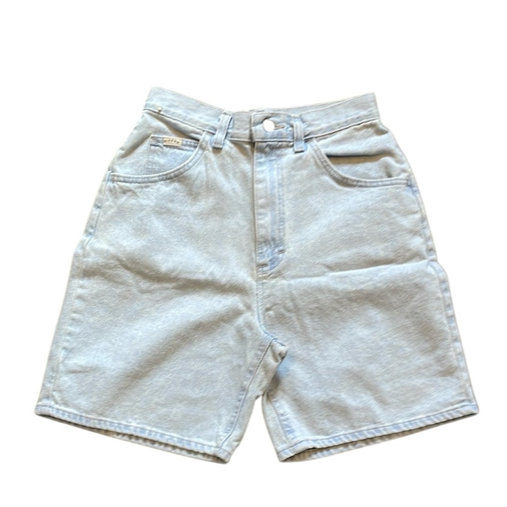Riders High Waist Light Blue Denim Mom Shorts